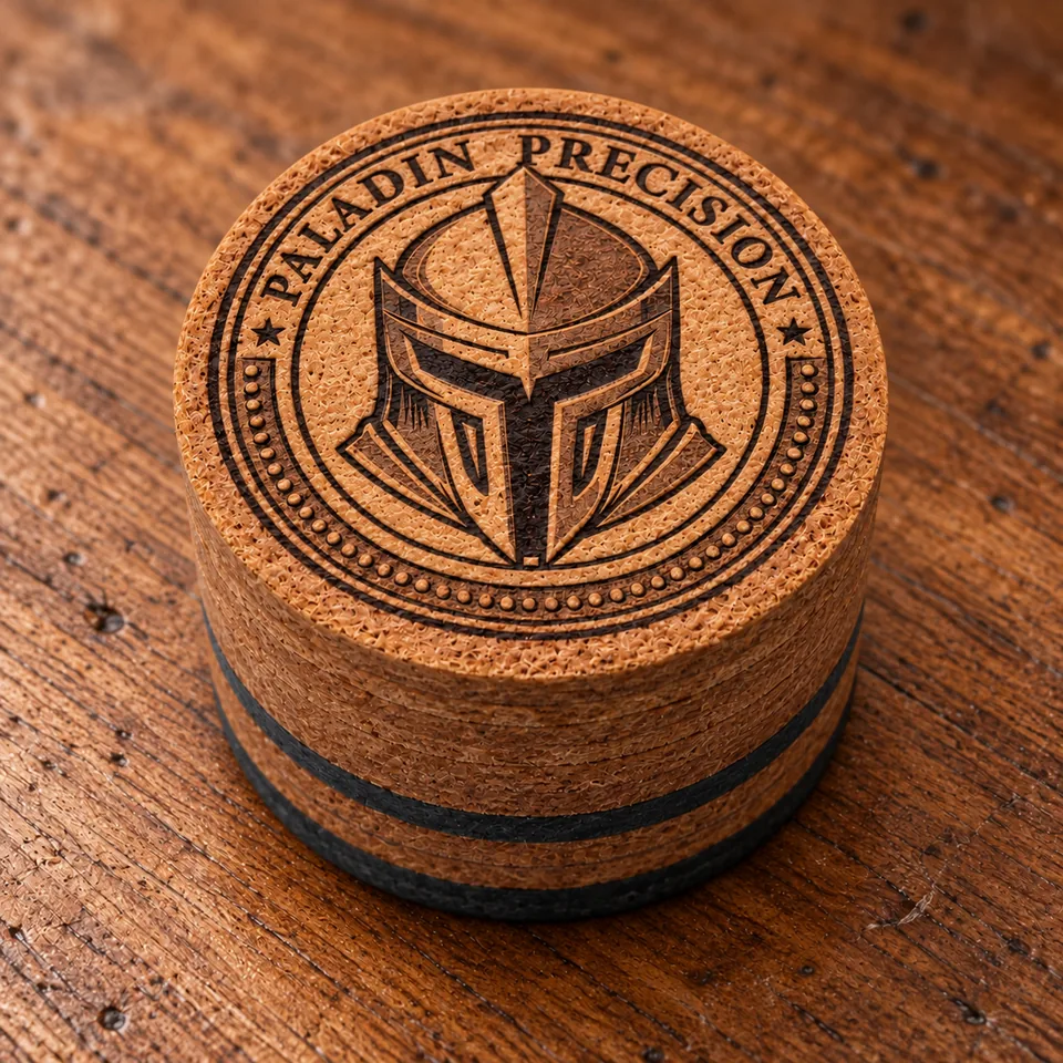 Tan Paladin Precision layered leather cue tip